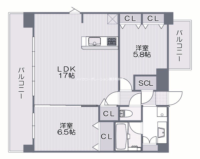 KABAYA Garden HAKATA 間取り