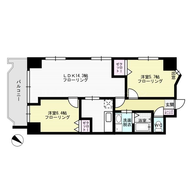 ティ・ファインズ平尾  間取り