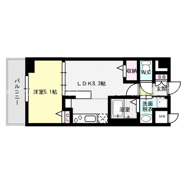 ヴァロアール博多 間取り