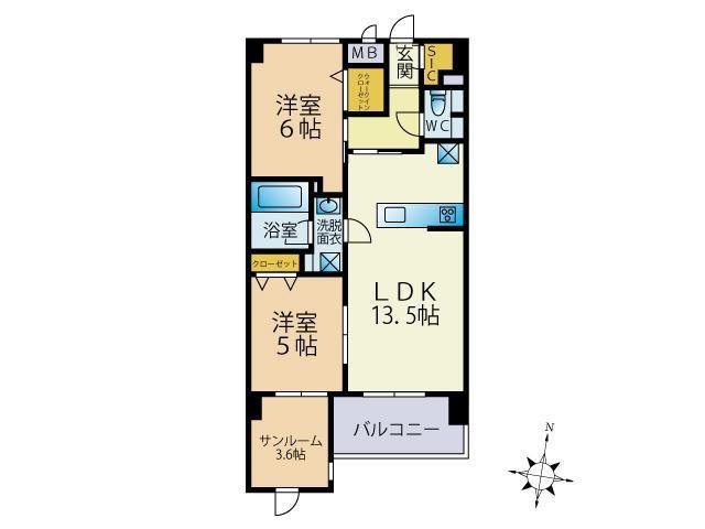 シェルメゾン  間取り