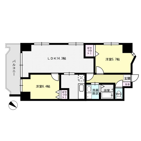 ティ・ファインズ平尾  間取り