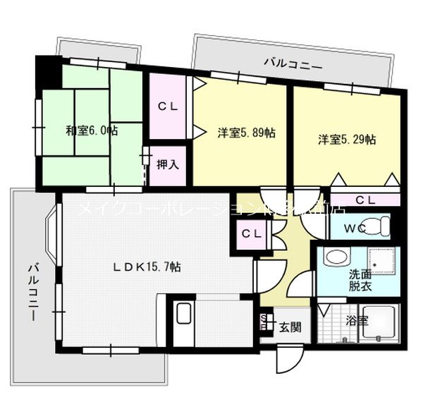 日之出ビル野間 間取り