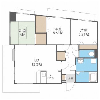 日之出ビル野間 間取り