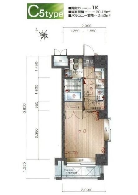 クレタ県庁前 間取り