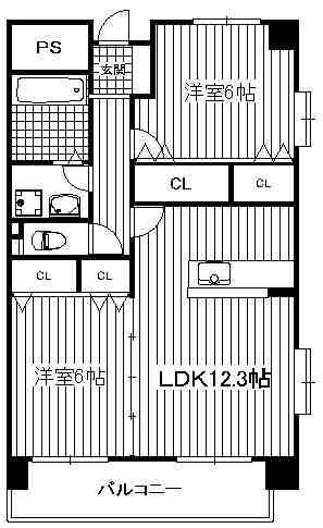 ルーベンス博多南 間取り図