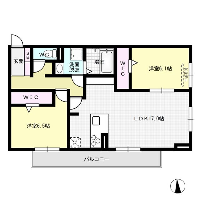 D-room五十川 間取り
