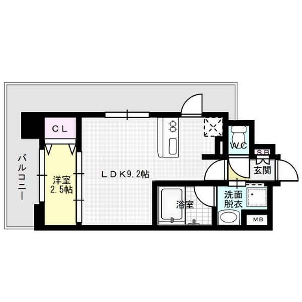 ヴィラージュ博多駅南  間取り