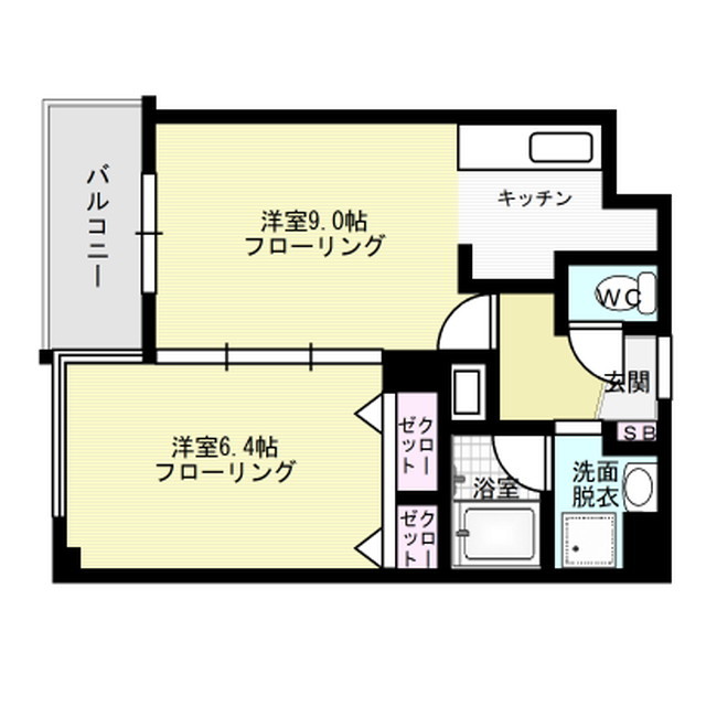 赤坂シャトー松風 間取り