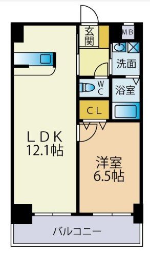 アイヴェール平尾 間取り