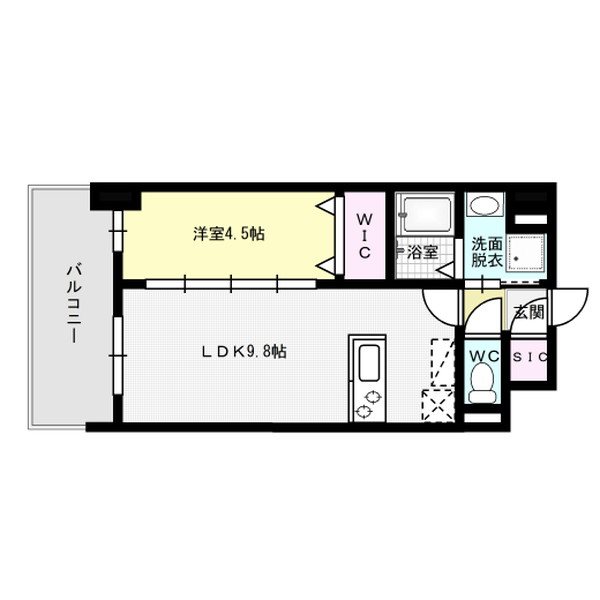 S-RESIDENCE中呉服 間取り