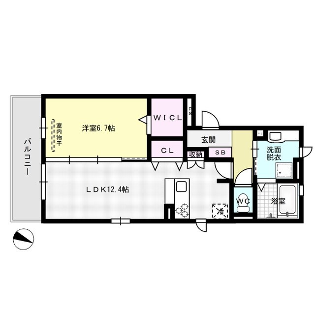 D-room千鳥 301号室 間取り