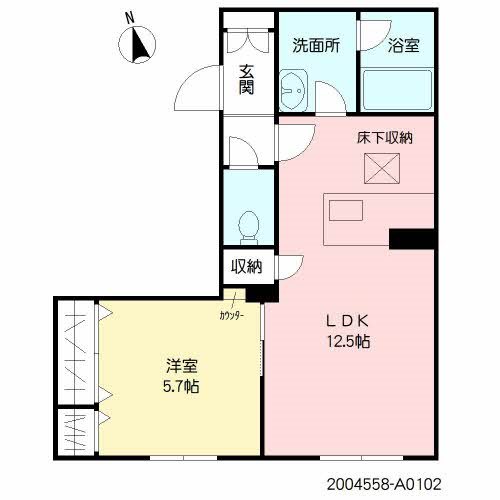 Alice 102号室 間取り