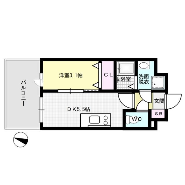 Live Casa県庁前 間取り