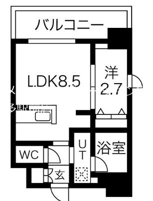 アルティザ博多ベイコート  間取り