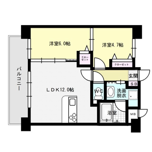 ホワイトアゲート博多  間取り