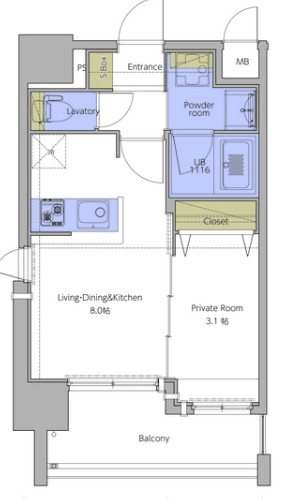 ネストピア東比恵駅前Ⅲ 間取り