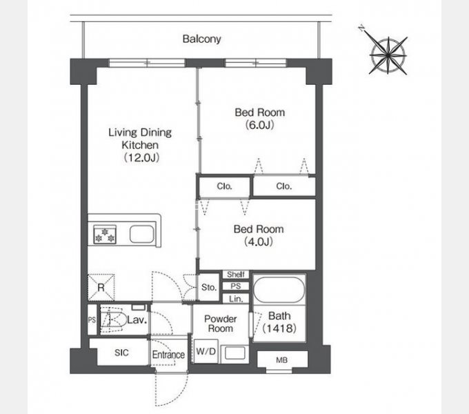 Hakata Station South 間取り