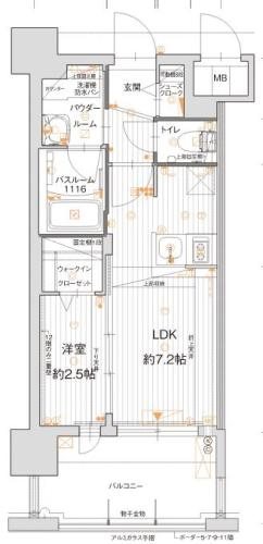 グランフォーレ博多マークプレイス  間取り図