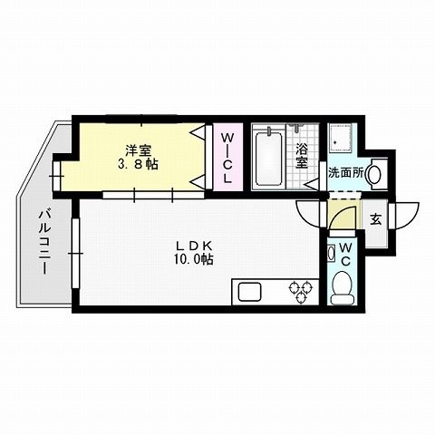 ルッシェ竹下駅前 間取り