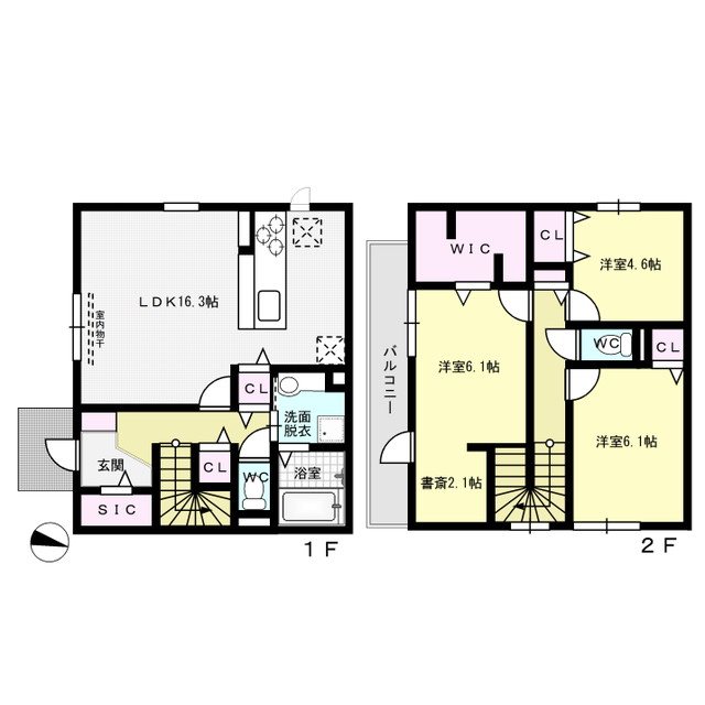 Dハウス西高宮 間取り図