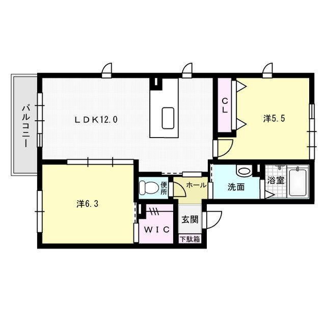 サンシャインビスタ 間取り図