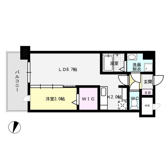 ルミエール大橋駅南 間取り図