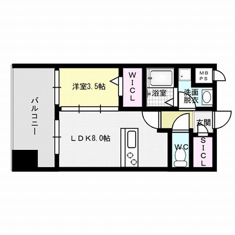 トラストレジデンス博多駅南 間取り