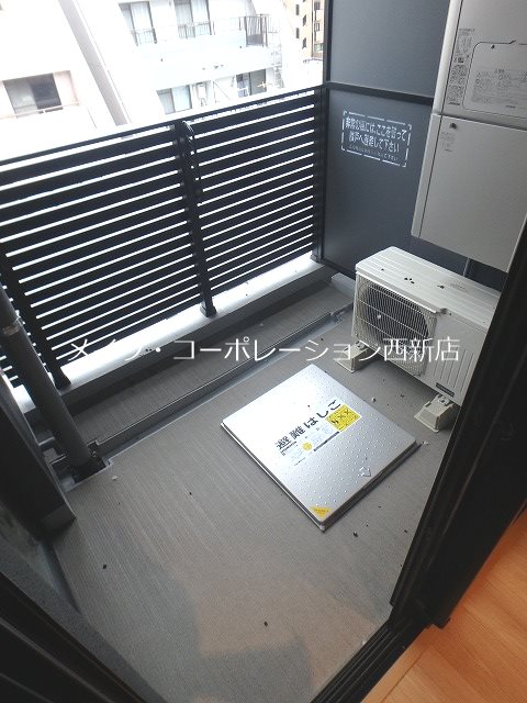 ベランダ デュオフラッツ西新WEST~ネット無料~ ベランダ
