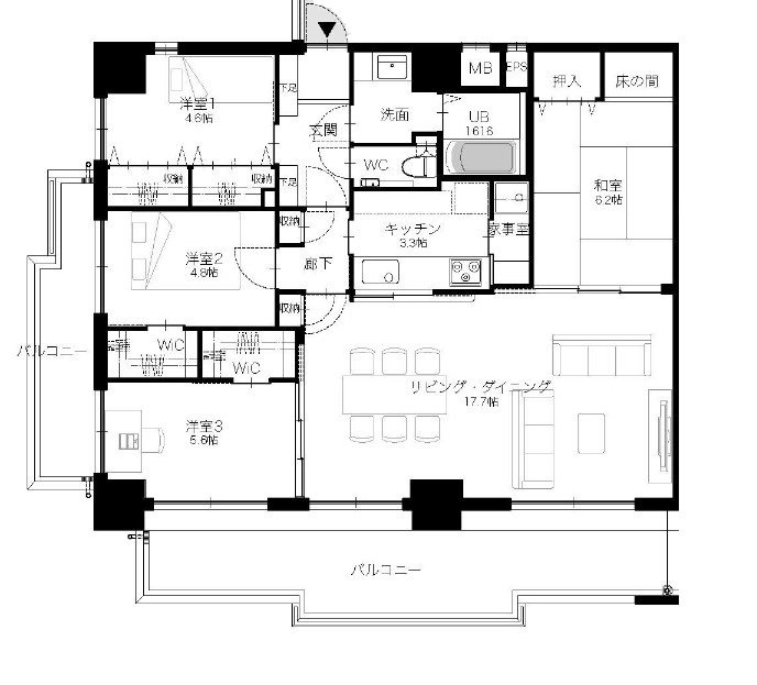 双葉ガーデン【1号】 間取り