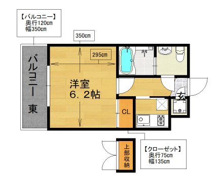 エステートモア鳥飼NOVA 間取り