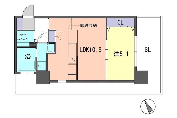 F･PARCGRANDMARK天神 間取り