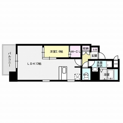 ネストピア博多駅前Ⅲ 間取り