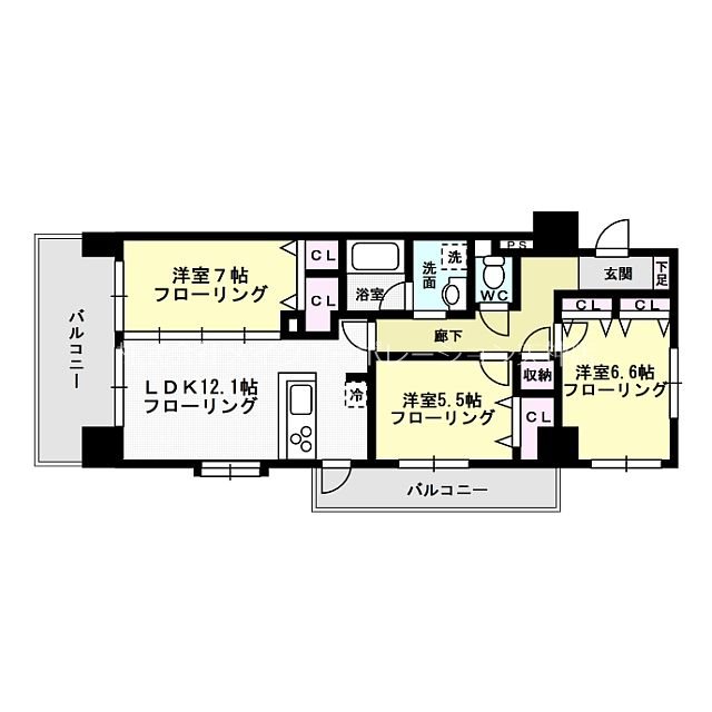 ヘスティア大濠 間取り