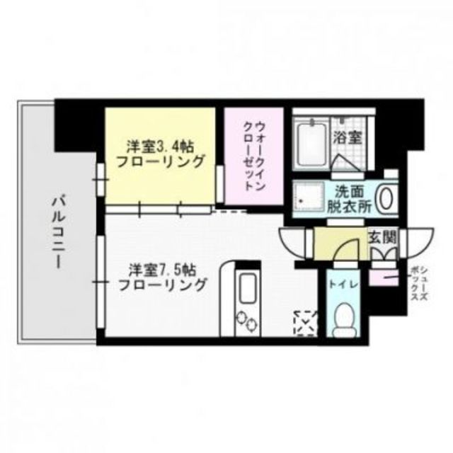 エンクレスト薬院ＮＯＢＬＥ 間取り