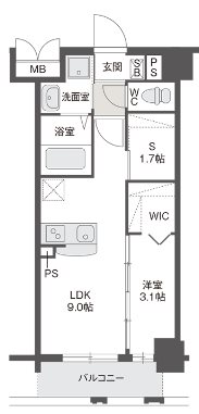 間取り ラフィーネ箱崎駅前 間取り図