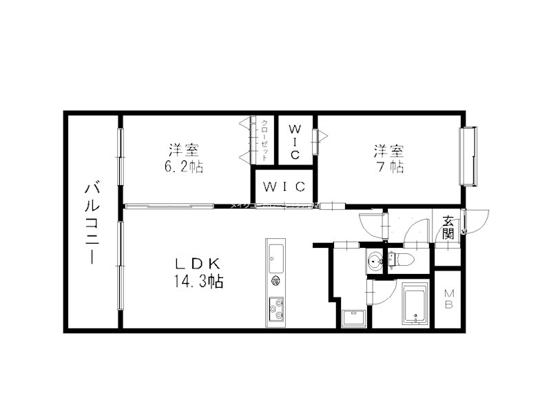アントレ平尾参道 間取り