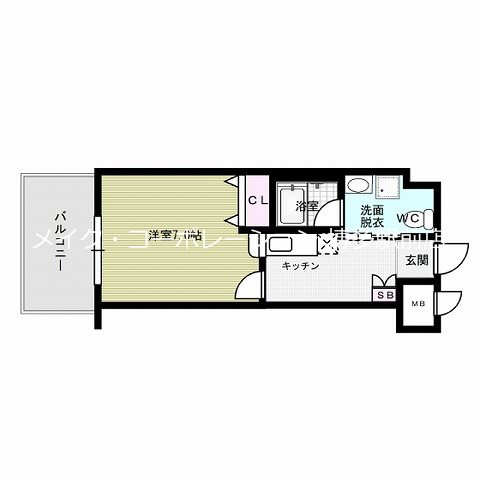 レジデンシャルヒルズ博多東 間取り