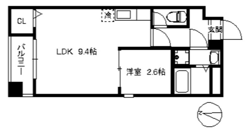 アリエスサン西新 間取り