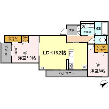 D-Riverside南庄 間取り