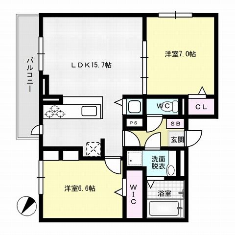 レイワパレス西新 間取り