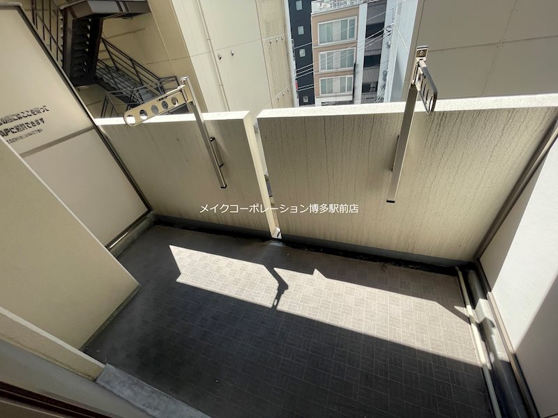 ※室内写真は同物件別部屋引用・現状優先です。 WillDo中洲 ベランダ