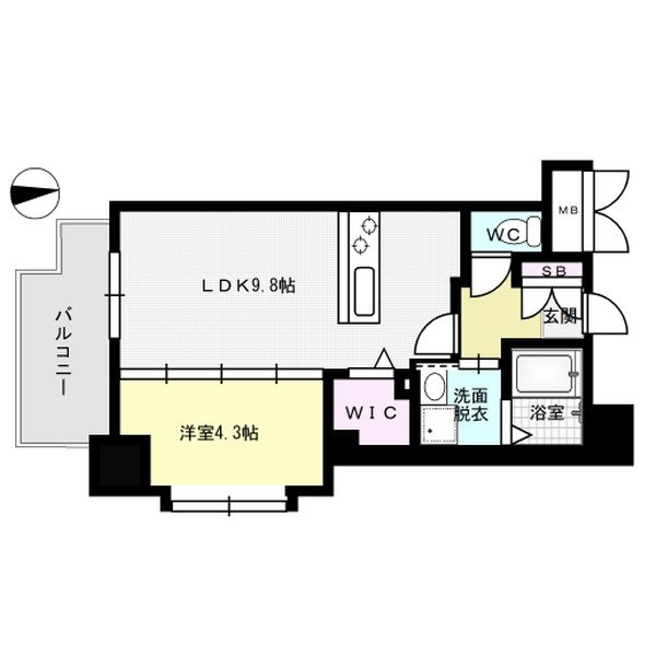 エスペランサ天神EAST 間取り