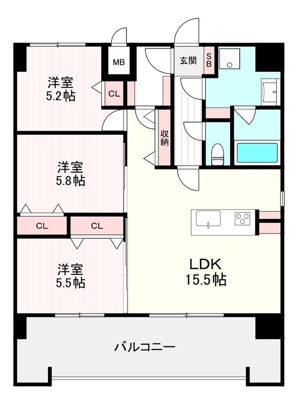 サンショウレジデンス西新 間取り