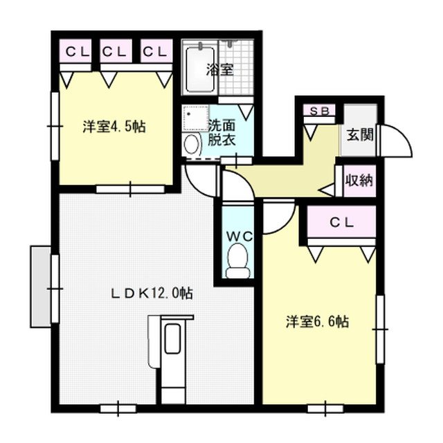 アドーレ春日 101号室 間取り