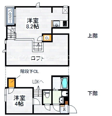 ＣＢ箱崎ルーアン 間取り図