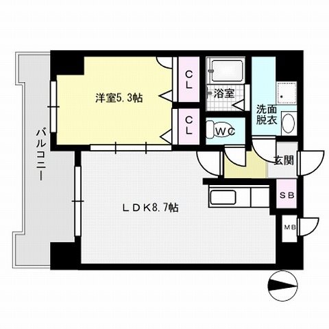 ラグ・フラットS 間取り