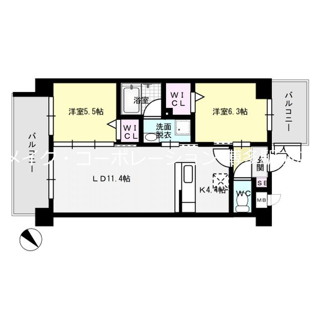 ブレス駅南Ⅱ  間取り