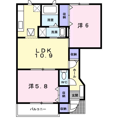 間取り ジャスミンSOURI 間取り図
