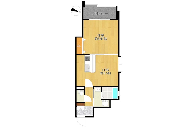 ビーワイマンションけやき通り 間取り