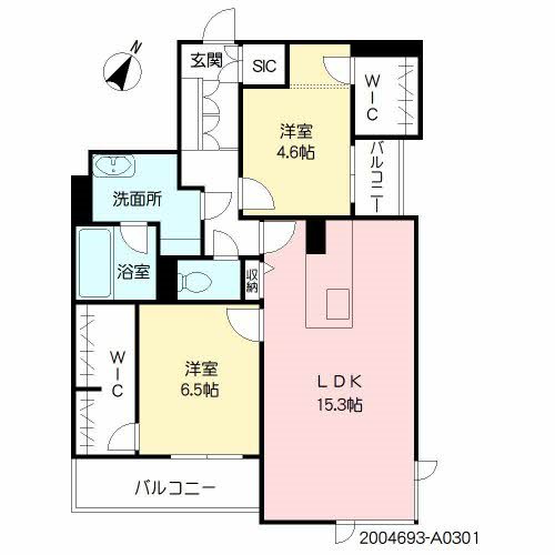 シャーメゾンKreis&Lili 間取り